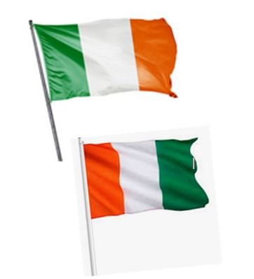 LES drapeaux Irlandais-Ivoiriens-TSF MEDIA