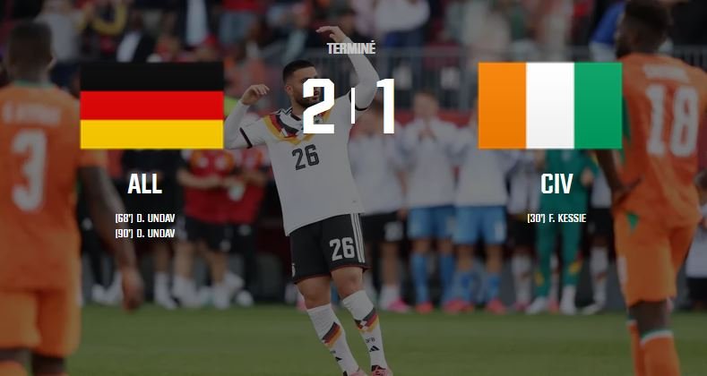 tsf madia sport- fifa 2026- TSF Sport -Fifa 2026- Les Eléphants s'inclinent face à La National mannschaft 2-1