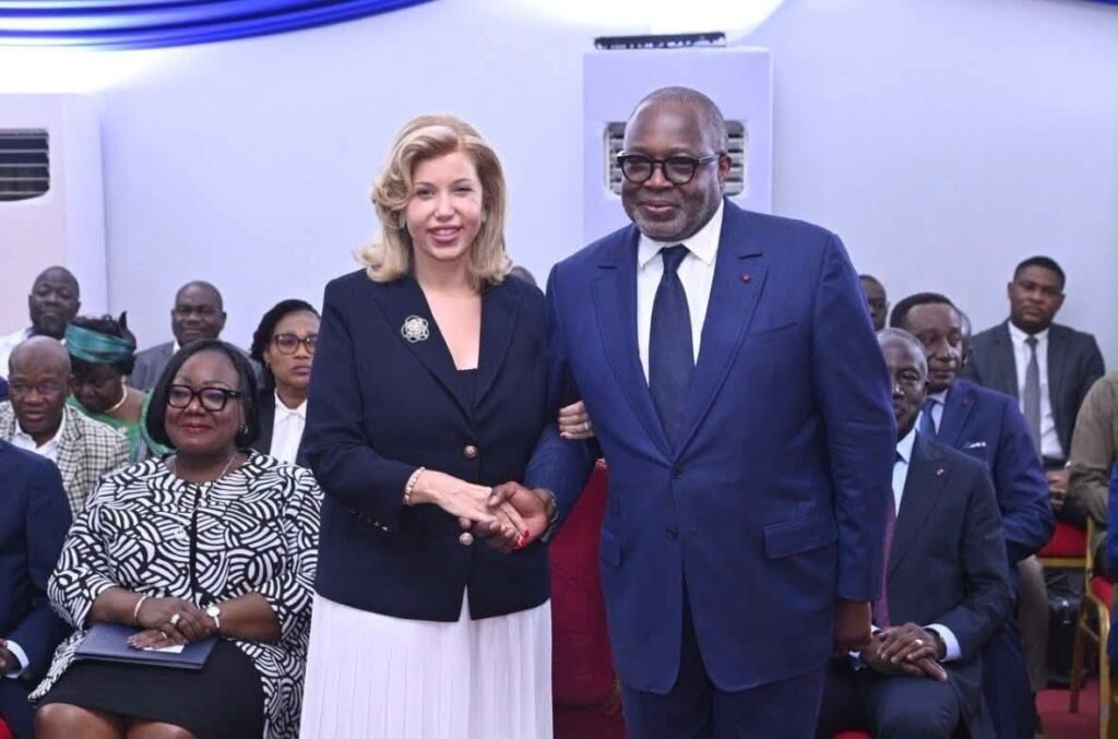 tsf media- sport-Dominique Ouattara et le 1er vice-président de la fif, Malick Tohé
