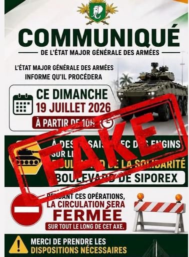 communiqué -fake news