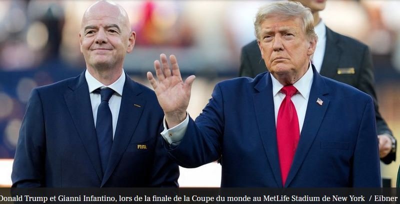 tsf media presse-Donald Trump et son ami Gianni Infantino