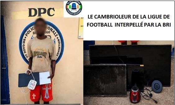 LE CAMBRIOLEUR DE LA LIGUE DE FOOTBALL INTERPELLÉ PAR LA BRI