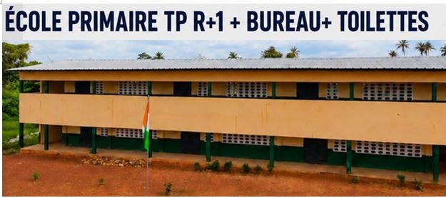 ecole primaire d'Aboisso-construction de bureau et de toilettes