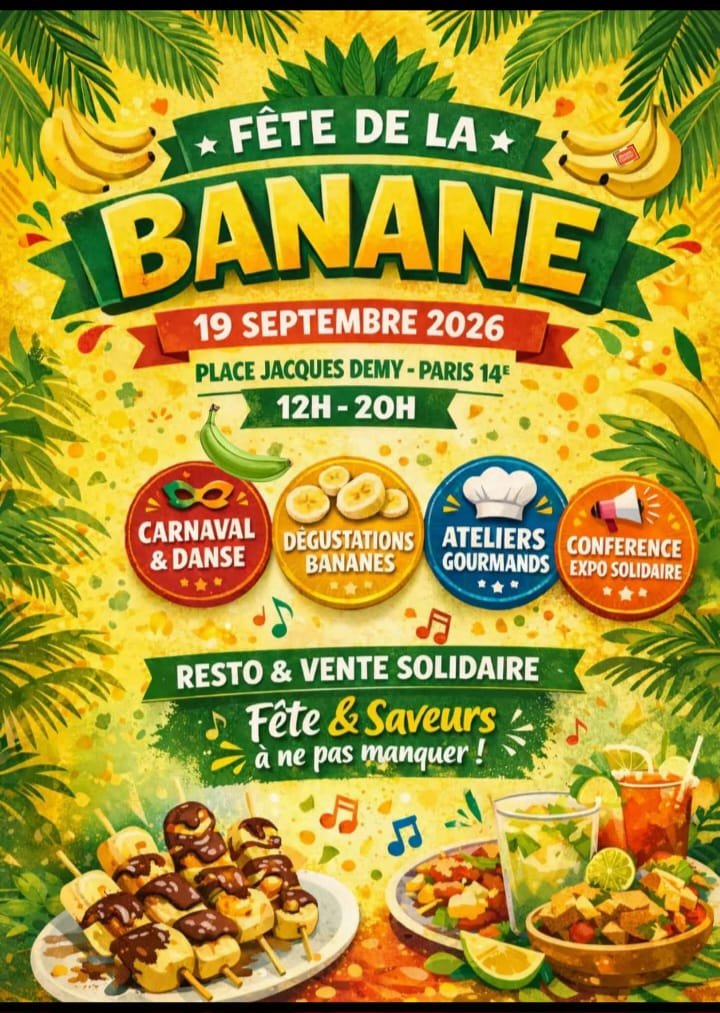 tsf media presse - Fête de la banane-paris 14 eme le 19 septembre