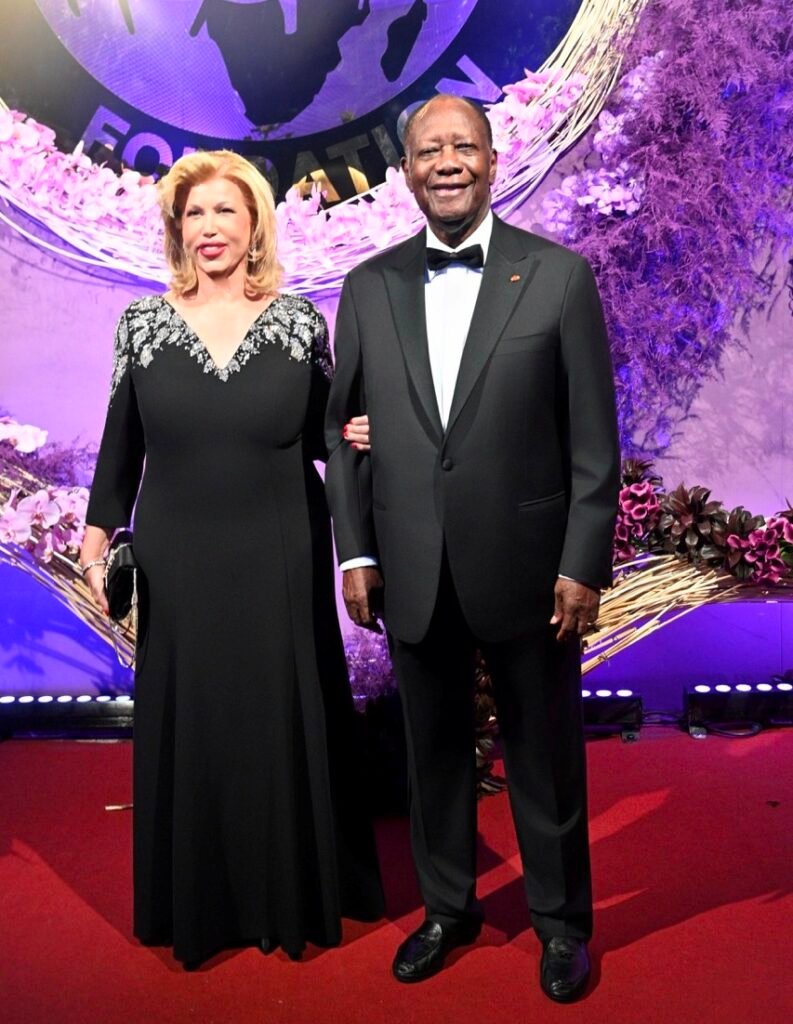 Le 10e Dîner de Gala de la Fondation Children of Africa -le couple présidentiel Ouattara